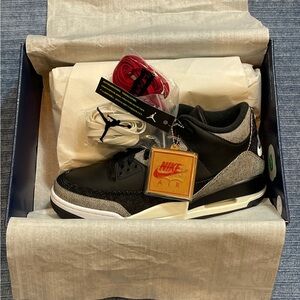 🆕Size 10.5 Men's Levi's x Air Jordan 3 Retro SP Black Denim IR0914-400 NEW🆕